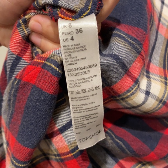 Topshop Plaid shirt - Picture 4 of 4